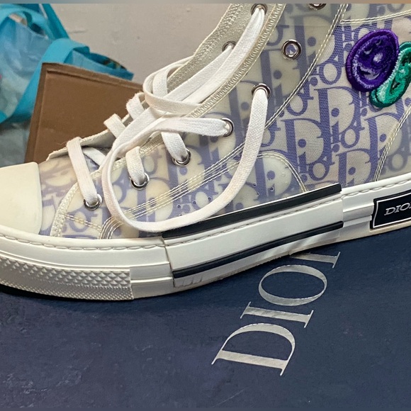 Dior High Top B23 - Classic Style. Layered transparent paneling - Picture 2 of 4